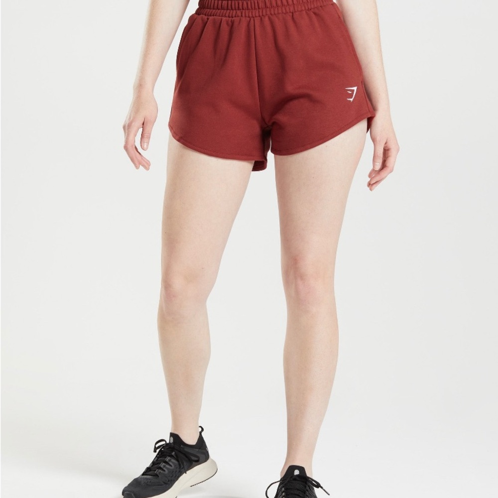 Gymshark Women's Maroon Athletic Shorts